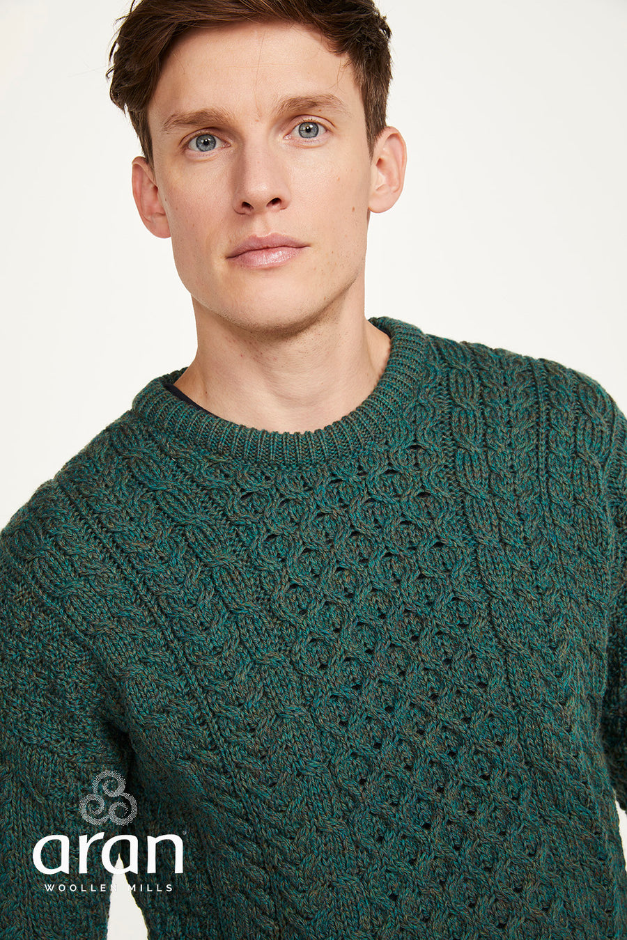 Aran - Traditional Sweater - Green