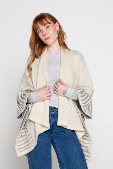 Atlantic Wrap Cardigan - Cream