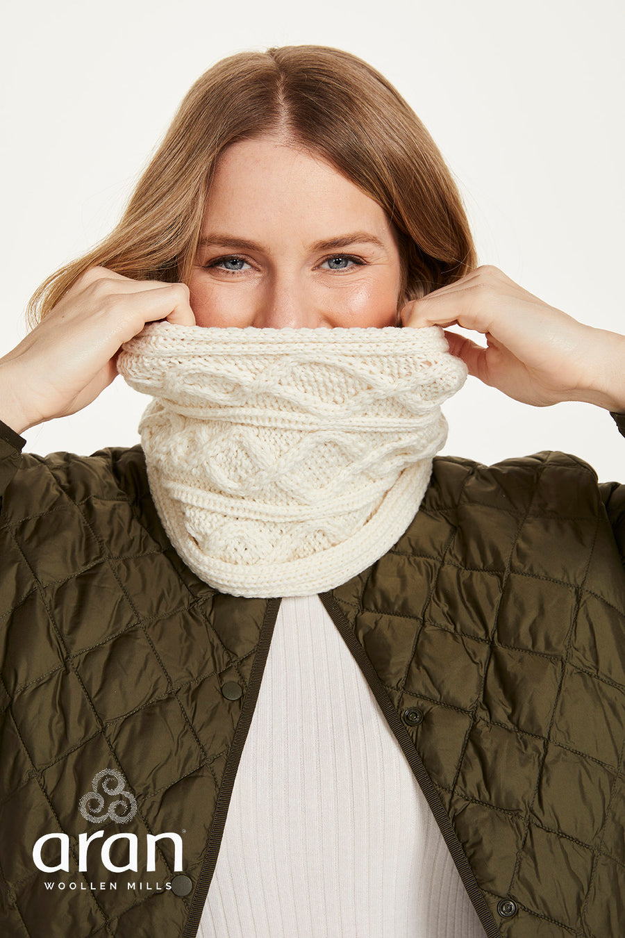 Aran - Diamond Snood