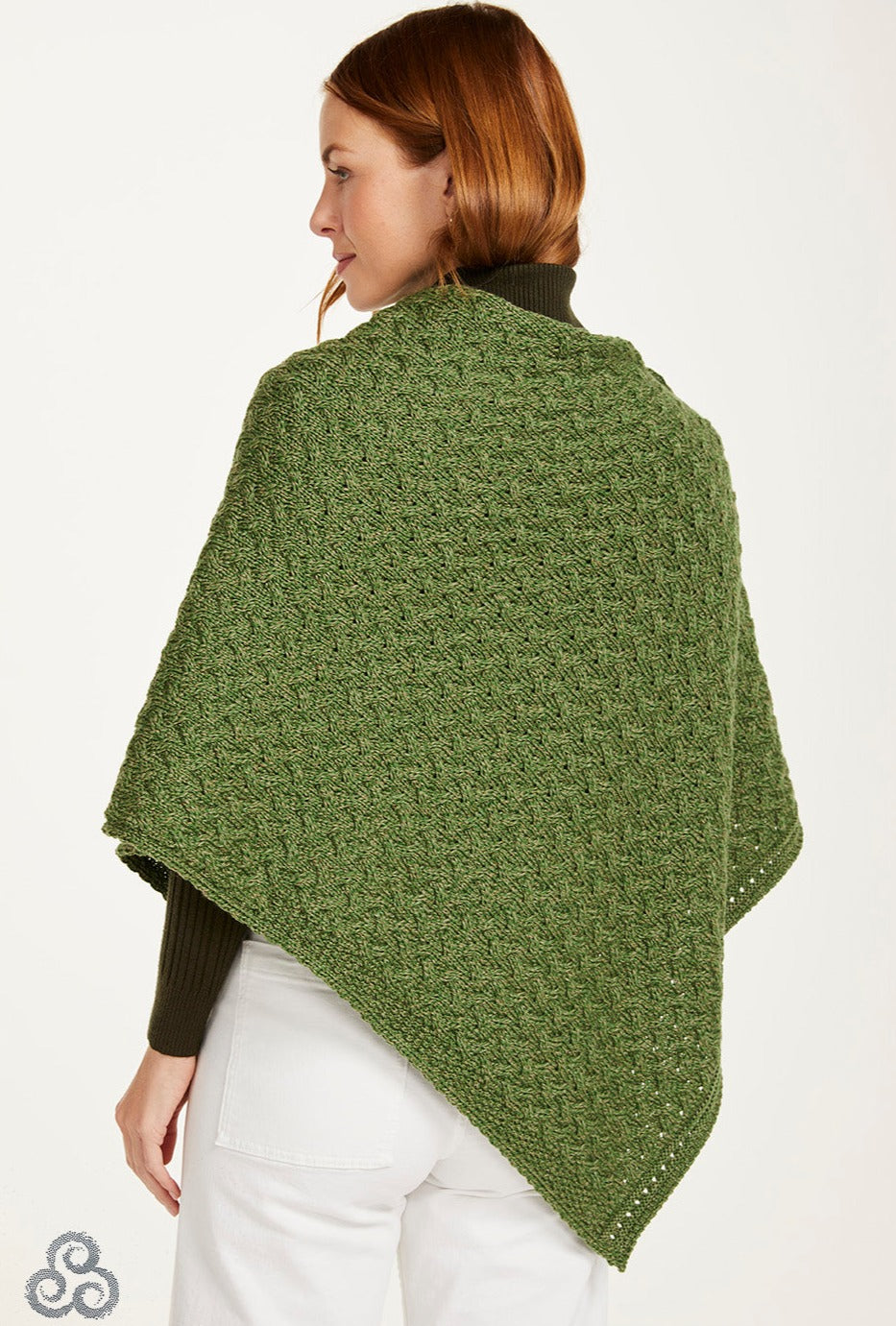  Poncho aran knit