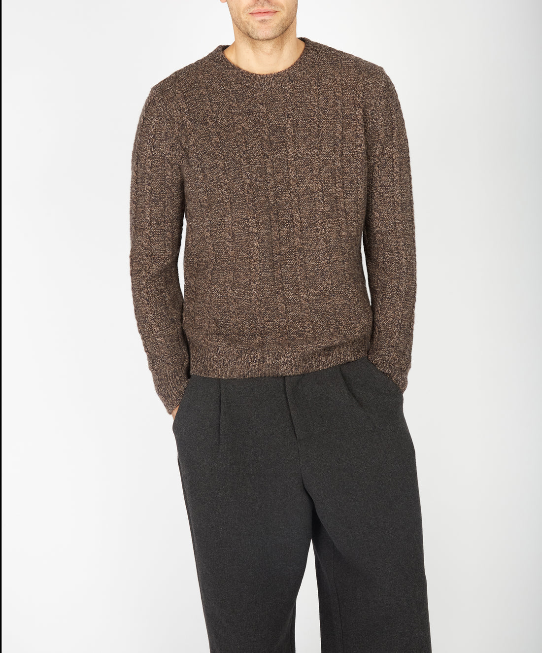 Irish - Sudbury Crew Neck Sweater - Shadow