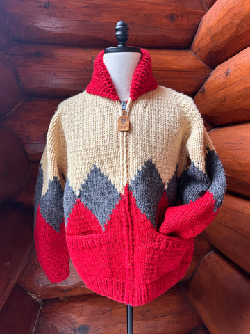 Canadian Knit Sweater - Diamond