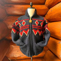 Canadian Knit Sweater - Patterned - Navy