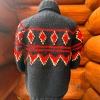 Canadian Knit Sweater - Patterned - Navy