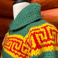 Canadian Knit Sweater - Yellow Eagle