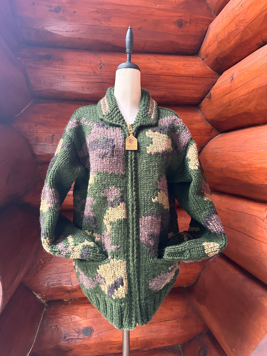 Canadian Knit Sweater - Como Green