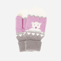 Children's Polar Mittens - Pink