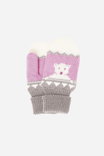 Children's Polar Mittens - Pink