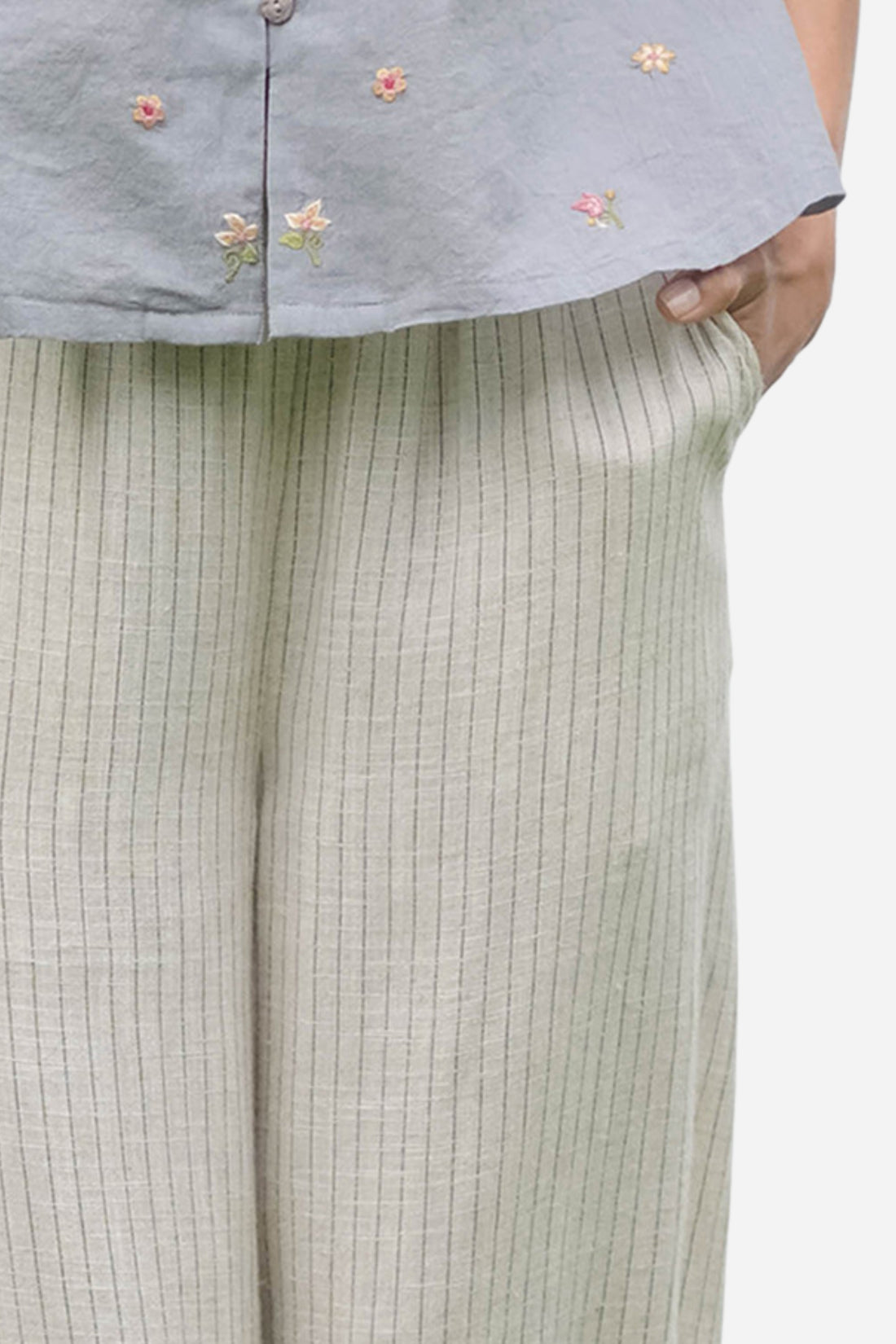 Coastal Stripe Pant - Navy