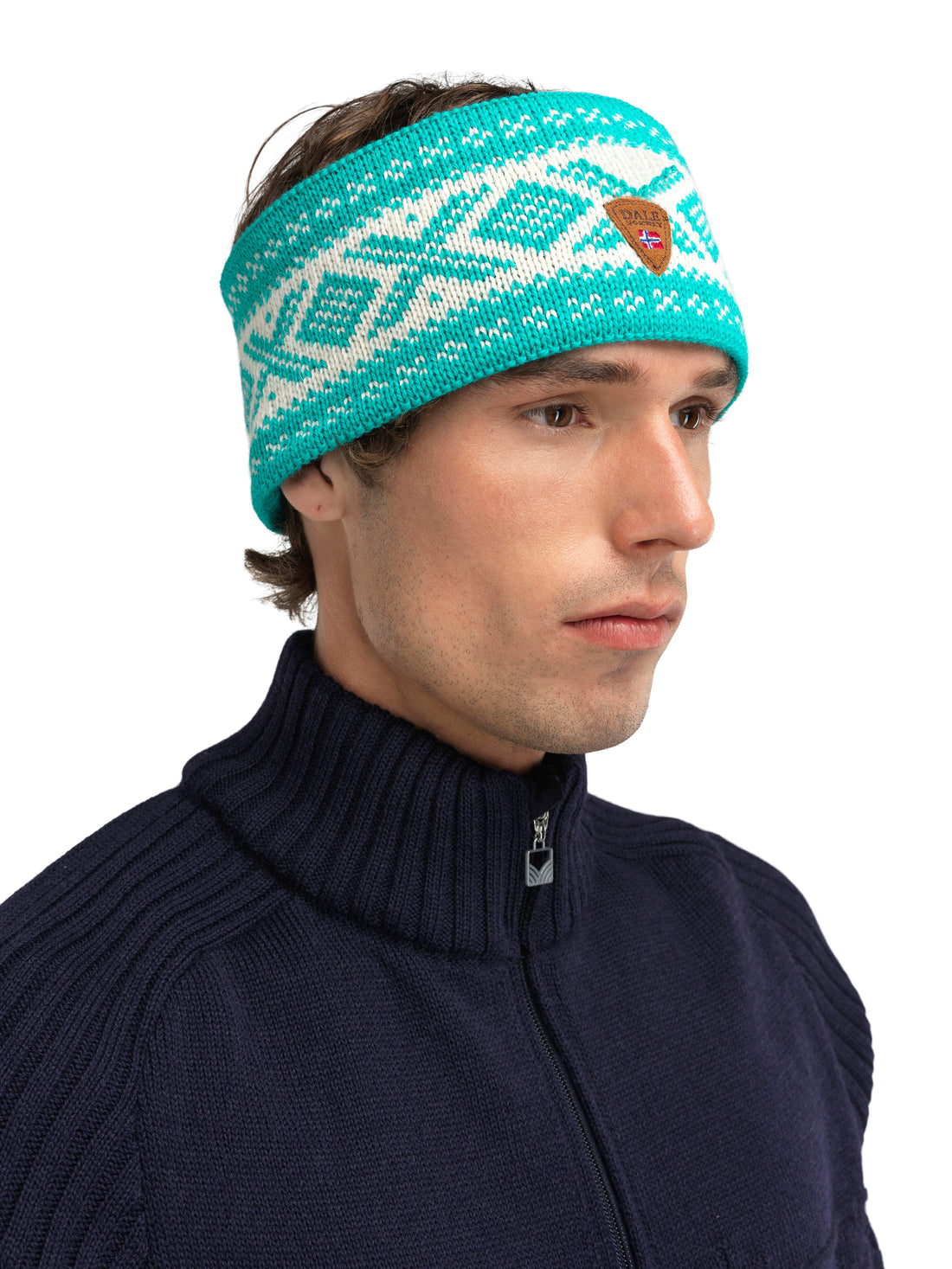 Dale of Norway - Cortina 1956 Unisex Headband - Peacock/Cream