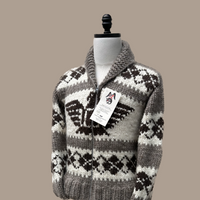 Cowichan Sweater 40" on mannequin