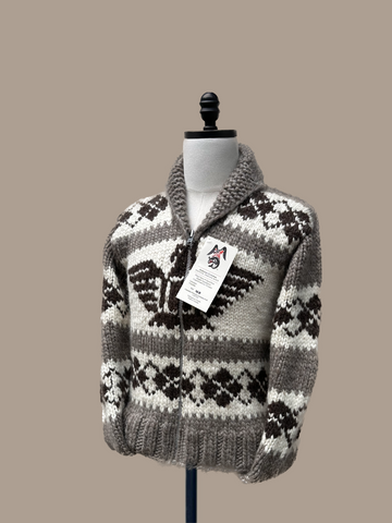 Cowichan Sweater 40" on mannequin