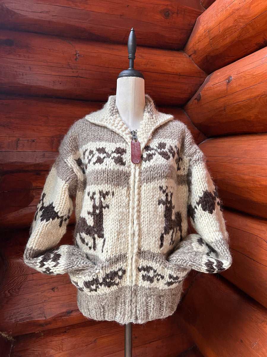 Canadian Knit Sweater - Deer - Small