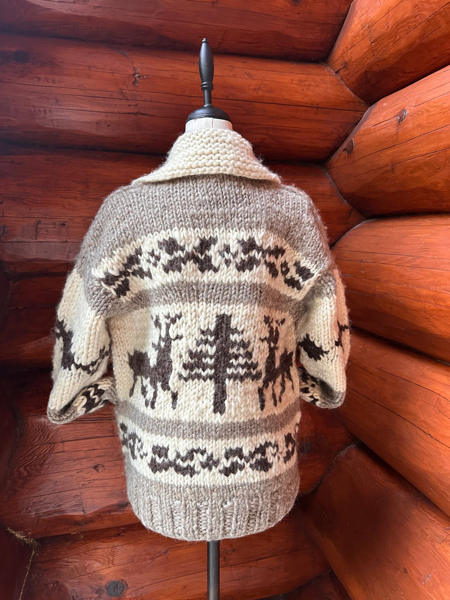 Canadian Knit Sweater - Deer - Small