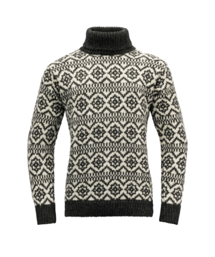 Devold - Hoddevik wool high neck sweater - Anthracite