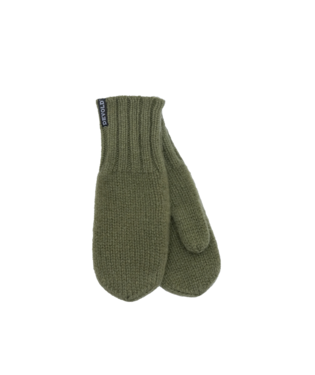 Devold Nansen Wool Mittens - Olive