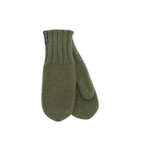 Devold Nansen Wool Mittens - Olive