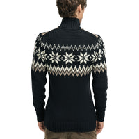 Dale of Norway - Myking Men's Sweater - Black/Brown from behind