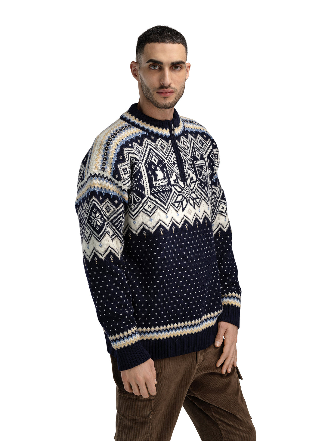 Dale of Norway - VM Trondheim Men's Sweater - Navy/Off-White