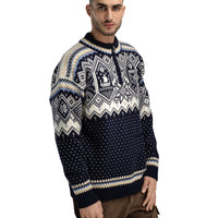 Dale of Norway - VM Trondheim Men's Sweater - Navy/Off-White