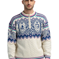 Dale of Norway - VM Trondheim Men's Sweater - Off-White/Indigo