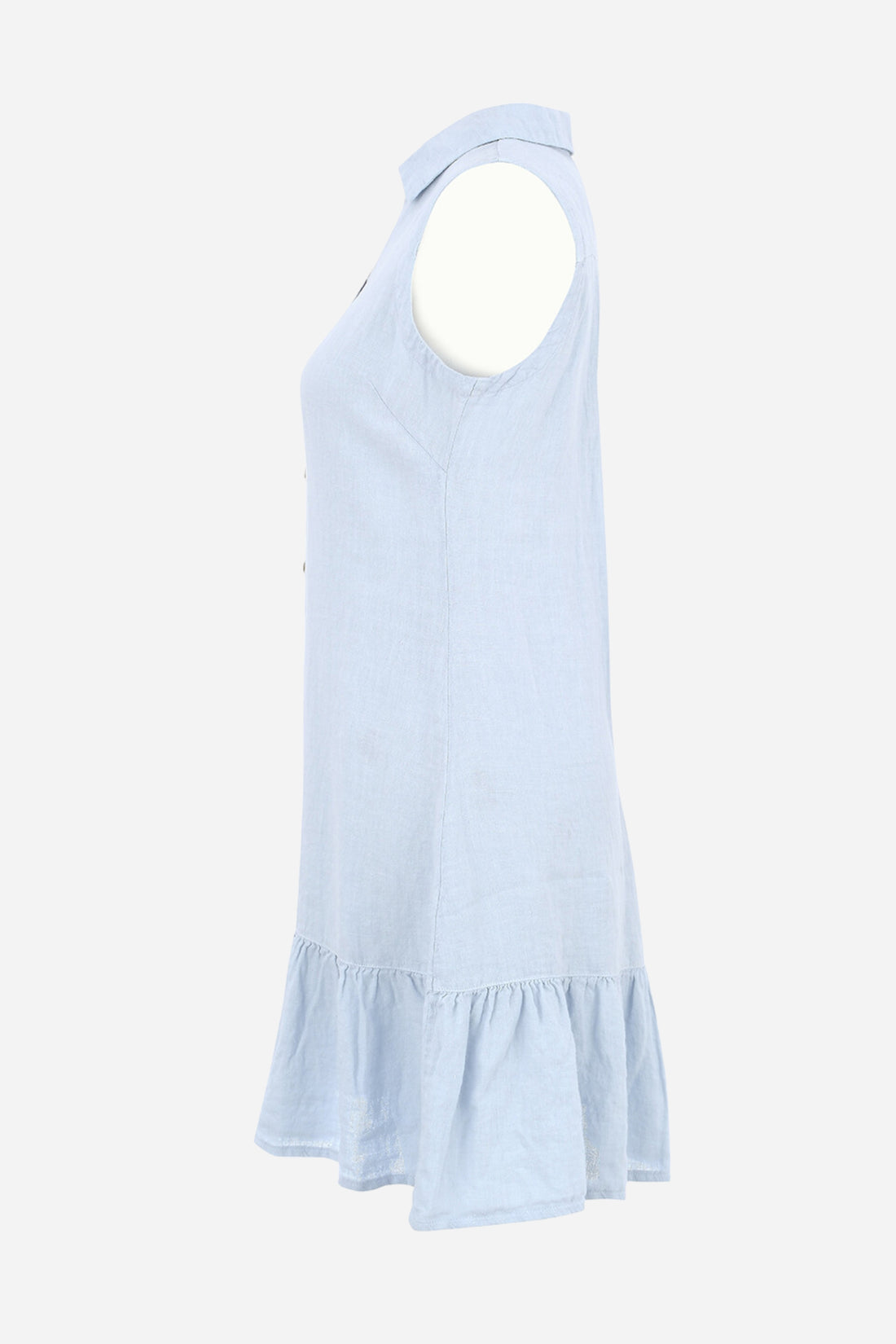 Dolcezza - Linen Button Dress - Sky