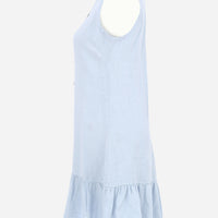 Dolcezza - Linen Button Dress - Sky