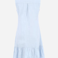 Dolcezza - Linen Button Dress - Sky