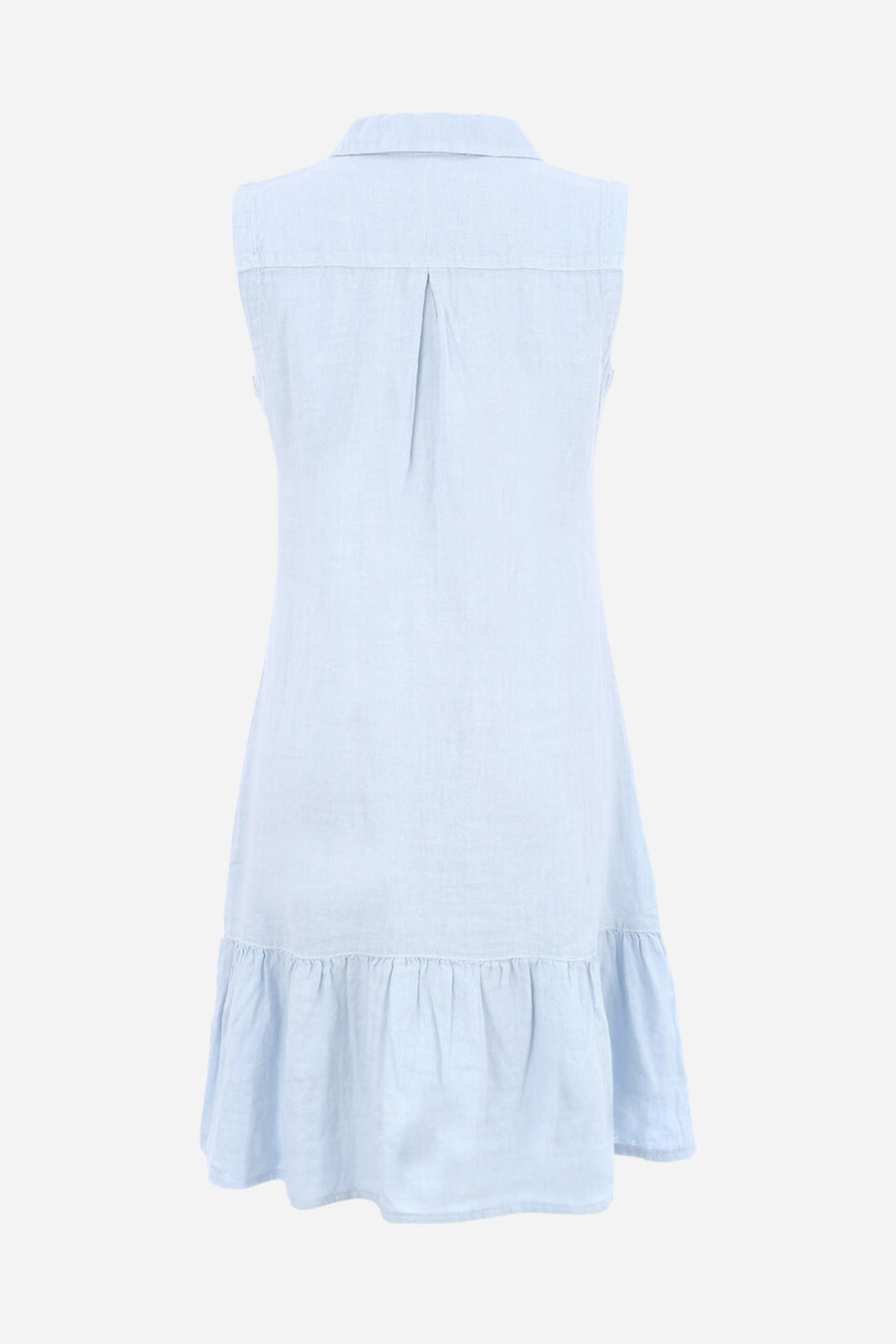 Dolcezza - Linen Button Dress - Sky