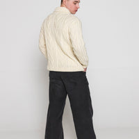 Aran - Men's Dublin Sweater - Natural