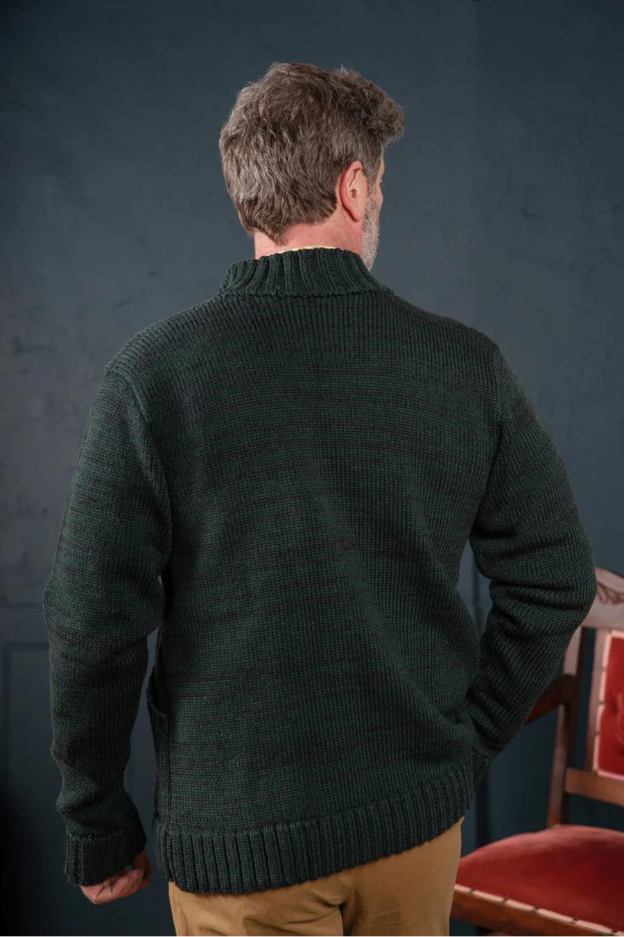 Orizon - Gosford Cardigan - Forest Green