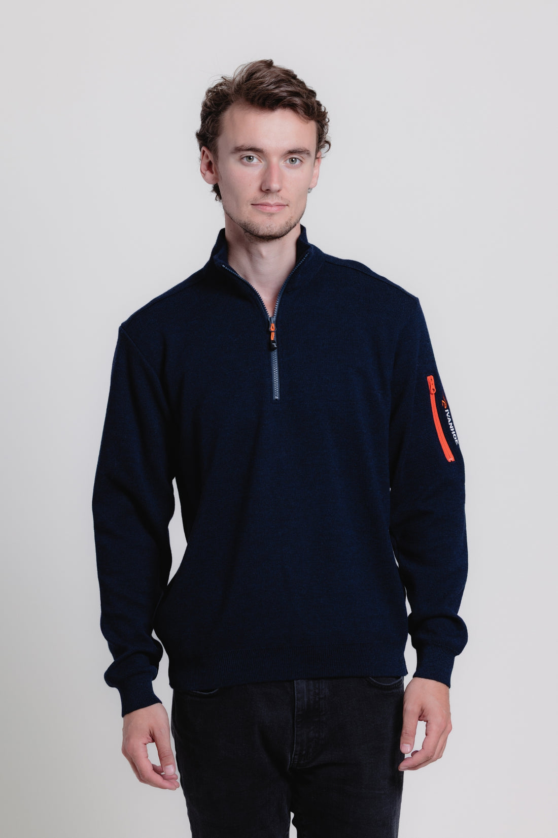 Ivanhoe - Hadar Half Zip - Navy