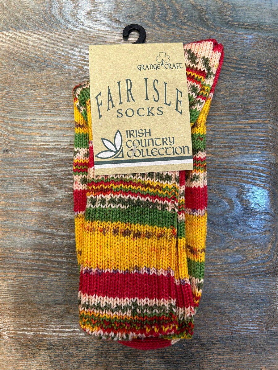 Irish - Fair Isles Socks