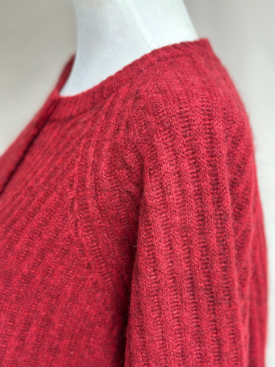 Zaha Yak Cardigan - Dark Red