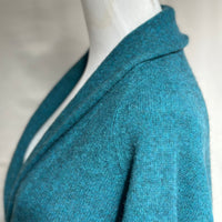 Zonia Long Yak Sweater Coat - Dark Aqua