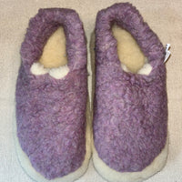 Sheep by the Sea Wool Slippers - Lavender