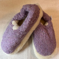 Sheep by the Sea Wool Slippers - Lavender