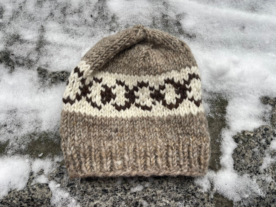 Canadian handmade Hats - Brown circles