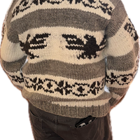 Cowichan Sweater Design Eagle - XL