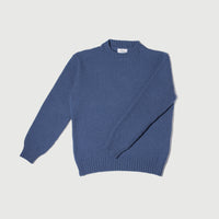 Irish - Textured Crewneck Sweater - Denim