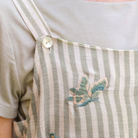 Meadow Stripe Jumpsuit - Sage