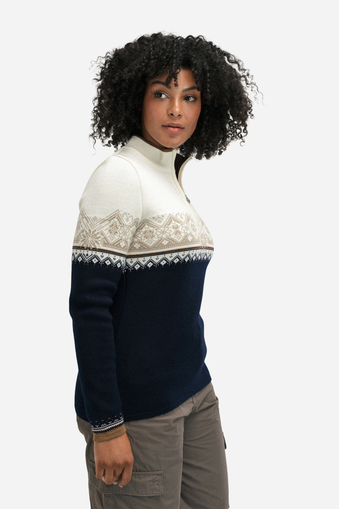 Dale of Norway - Moritz Women's Sweater - Navy & Beige