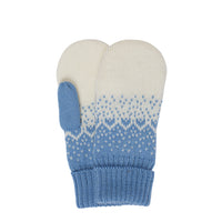 Norlender Adult Mittens in Blue on a white background.