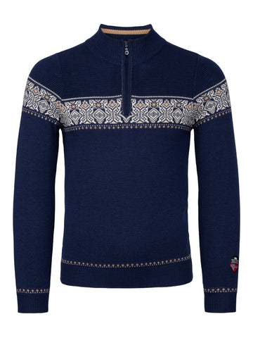 Norlender Jotunheimen Sweater Navy on a white background