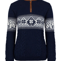 Norlender Spitzbergen Sweater Navy on white background