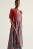 Porthmeor Wave Dress - Red Hot Poker Dusk