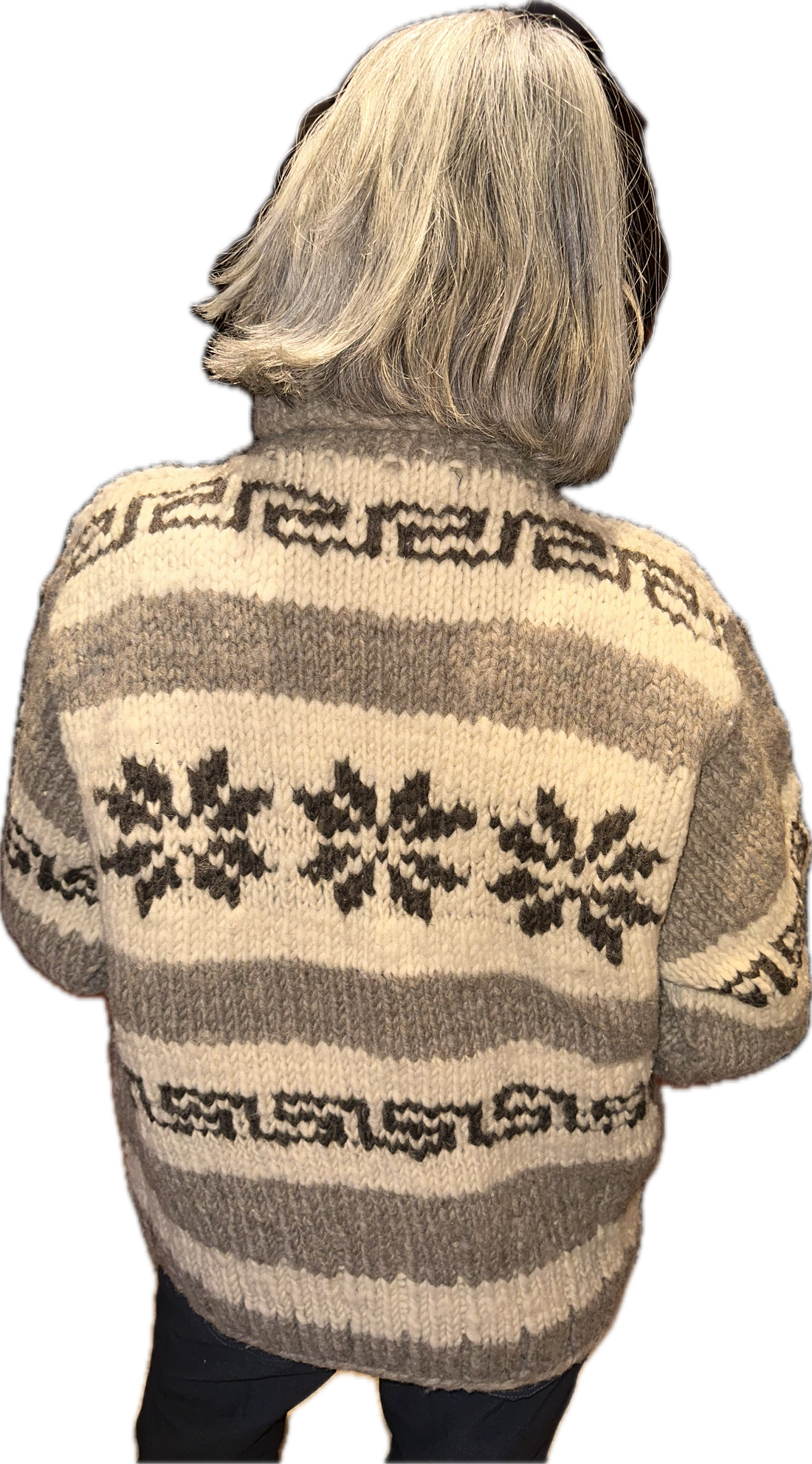 Cowichan Sweater Design Rollneck - L/XL