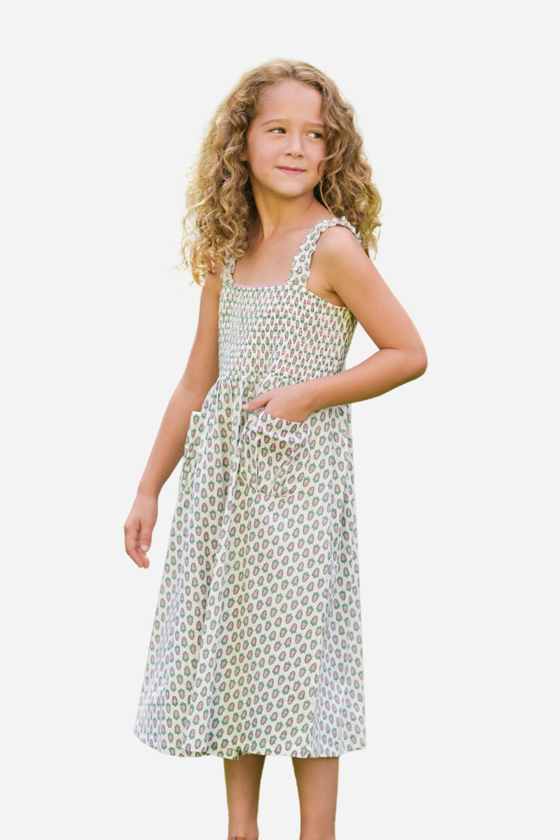 San Remo Children's Dress - White