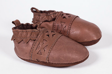 Handmade Baby Moccasin - Brown