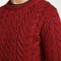 Aran - Unisex Crew Neck Sweater - Red